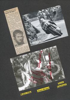 Walter Villa † 2002 & Janos Drapal † 1985 & Teuvo Länsivuori  Motorrad Sport Autogramm Karte Foto  original signiert 