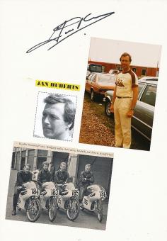 Jan Huberts † 2016 NL  Motorrad Sport Autogramm Karte  original signiert 