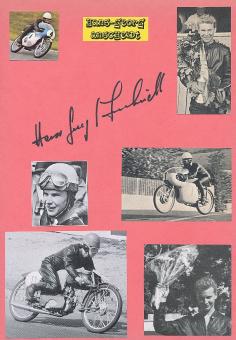 Hans Georg Anscheidt  Motorrad Sport Autogramm Karte  original signiert 