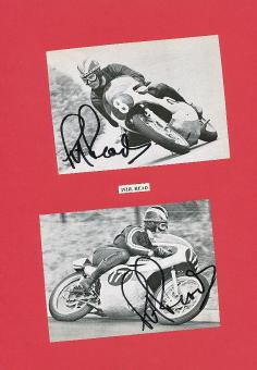 2  x  Phil Read  GB  7 x Weltmeister  Motorrad Sport Autogramm Bild  original signiert 
