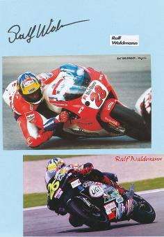 Ralf Waldmann † 2018  Motorrad Sport Autogramm Karte  original signiert 
