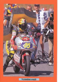Valentino Rossi  Italien  9 x Weltmeister Motorrad Autogramm Bild  original signiert 