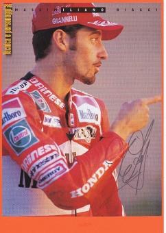 Max Biaggi Italien  4 x Weltmeister Motorrad Autogramm Bild  original signiert 