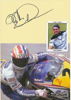 Mick Doohan  Australien  5 x  Weltmeister Motorrad Autogramm Karte  original signiert 