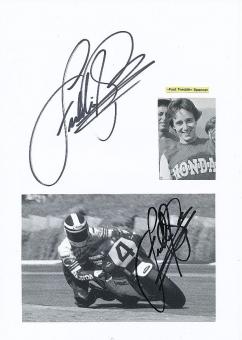 2  x  Freddie Spencer  USA  3 x  Weltmeister Motorrad Autogramm Karte & Bild  original signiert 