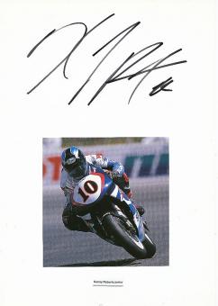 Kenny Roberts Junior  USA  2000 Weltmeister Motorrad Autogramm Karte  original signiert 