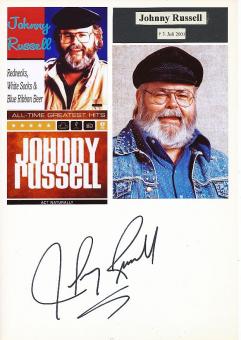 Johnny Russell † 2001  Country Musik Autogramm Karte original signiert 