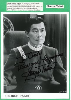 George Takei  Star Trek  Raumschiff Enterprise   Film & TV Autogramm Foto  original signiert 