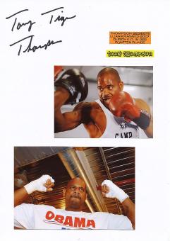 Tony Thompson  USA   Boxen  Autogramm Karte original signiert 