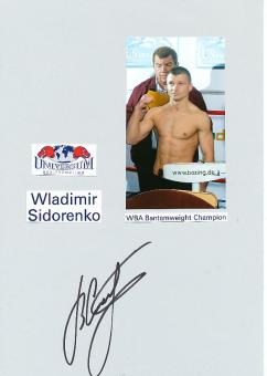 Wladimir Sidorenko  Boxen  Autogramm Karte original signiert 
