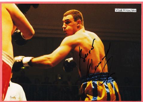Vitali Klitschko  Ukraine  Weltmeister  Boxen  Autogramm Foto original signiert 