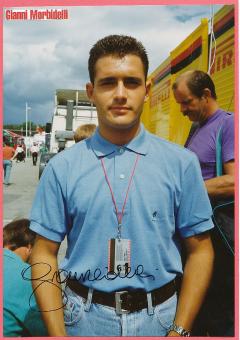 Gianni Morbidelli  Italien  Formel 1  Auto Motorsport  Autogramm Foto  original signiert 