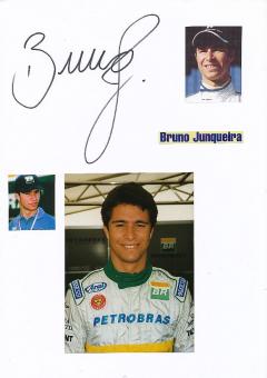Bruno Junqueira  Brasilien  Auto Motorsport  Autogramm Karte  original signiert 