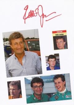 Eddie Jordan  Formel 1  Auto Motorsport  Autogramm Karte  original signiert 