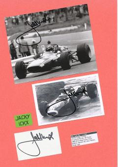 3  x  Jacky Ickx  Formel 1  Auto Motorsport  Autogramm Foto + Bild + Blatt  original signiert 