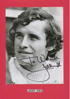 Jacky Ickx  Frankreich  Formel 1  Auto Motorsport  Autogramm Foto  original signiert 