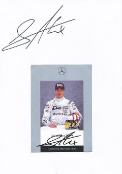 2  x  Alexander Wurz  AUT  Formel 1  Auto Motorsport  Autogrammkarte + Blankokarte  original signiert 