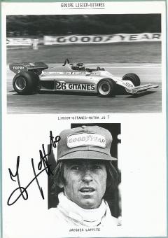 Jacques Laffite  Frankreich   Formel 1  Auto Motorsport  Autogramm Foto  original signiert 