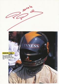 Derek Daly  Irland   Formel 1  Auto Motorsport  Autogramm Karte  original signiert 