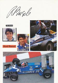 Raul Boesel   Formel 1  Auto Motorsport  Autogramm Karte  original signiert 