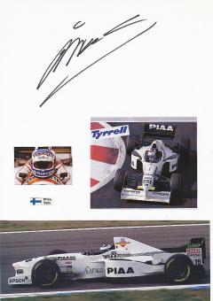 Mika Salo  Formel 1  Auto Motorsport  Autogramm Karte  original signiert 