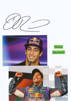 Daniel Ricciardo  Formel 1  Auto Motorsport  Autogramm Karte  original signiert 
