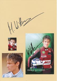 2  x  Marco Wittmann  Auto Motorsport  Autogrammkarte + Karte  original signiert 