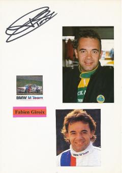 Fabien Giroix   Auto Motorsport  Autogramm Karte  original signiert 