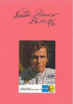 2  x  Dieter Glemser  Auto Motorsport  Autogrammkarte + Karte  original signiert 