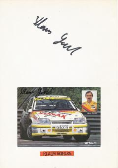 2  x  Klaus Gohlke  Auto Motorsport  Autogrammkarte + Karte  original signiert 