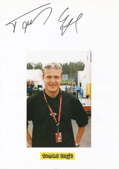 Tomas Enge   Auto Motorsport  Autogramm Karte  original signiert 