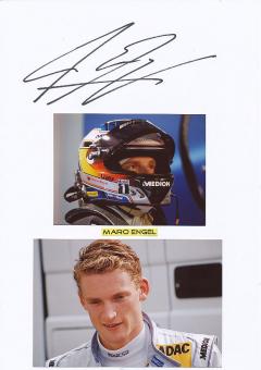 Marco Engel   Auto Motorsport  Autogramm Karte  original signiert 