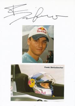 Frank Diefenbacher   Auto Motorsport  Autogramm Karte  original signiert 
