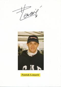 Patrick Lemarie   Auto Motorsport  Autogramm Karte  original signiert 