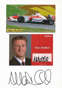 2  x  Allan McNish  Auto Motorsport  Autogrammkarte + Karte  original signiert 