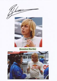 Brendon Hartley  Formel 1  Auto Motorsport  Autogramm Karte  original signiert 