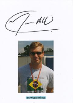 Mario Haberfeld  Brasilien   Auto Motorsport  Autogramm Karte  original signiert 