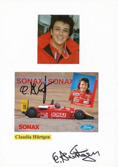 2  x  Claudia Hürtgen  Auto Motorsport  Autogrammkarte + Karte  original signiert 