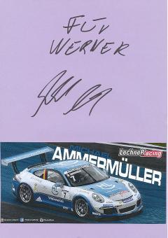 Michael Ammermüller  Auto Motorsport  Autogramm Karte  original signiert 