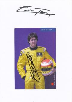 2  x  Enrico Toccacelo  Italien  Auto Motorsport  Autogrammkarte + Karte  original signiert 