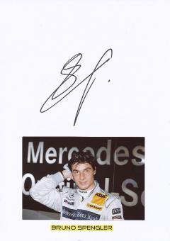 Bruno Spengler  Auto Motorsport  Autogramm Karte  original signiert 
