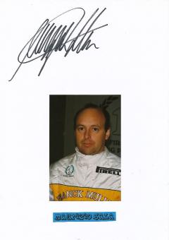 Maurizio Sala  Brasilien  Auto Motorsport  Autogramm Karte  original signiert 