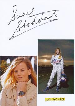Susie Stoddart  Auto Motorsport  Autogramm Karte  original signiert 