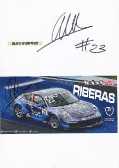 2  x  Alex Riberas  Auto Motorsport  Autogrammkarte + Karte  original signiert 
