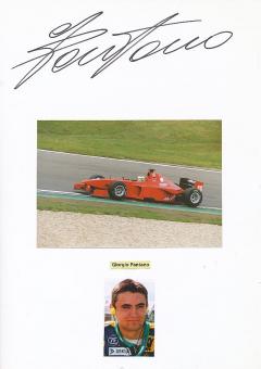 Giorgio Pantano  Italien Formel 1  Auto Motorsport  Autogramm Karte  original signiert 