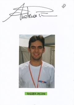 Andrea Piccini  Italien  Auto Motorsport  Autogramm Karte  original signiert 