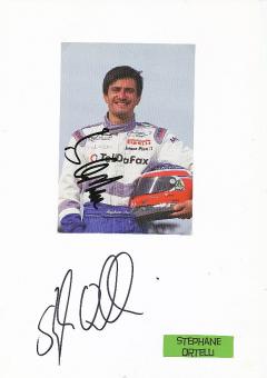 2  x  Stephane Ortelli   Auto Motorsport  Autogrammkarte + Karte  original signiert 