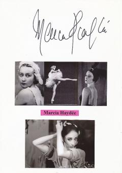 Marcia Haydee  Brasilien Tänzerin + Choreografin  Autogramm Karte original signiert 