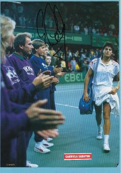 Gabriela Sabatini  Argentinien  Tennis Autogramm Bild original signiert 