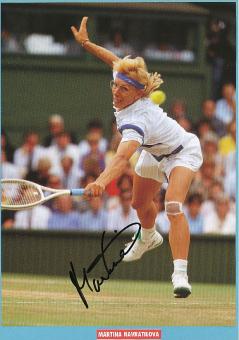 Martina Navratilova  USA  Tennis Autogramm Bild original signiert 